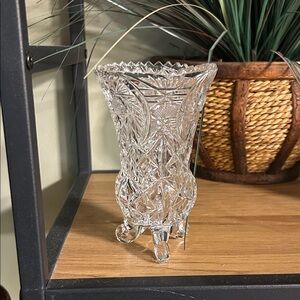 Intricate Crystal Glass Vase